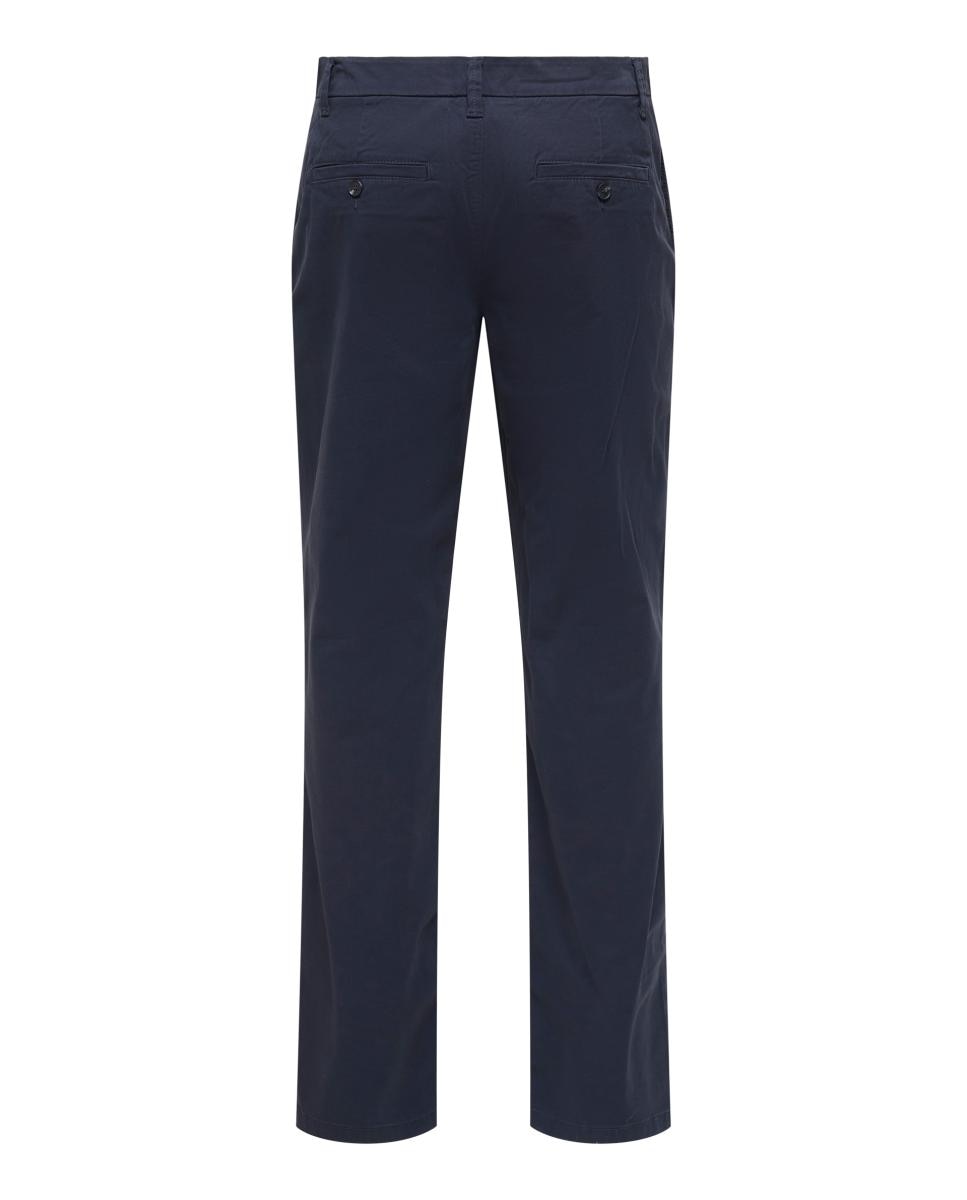 Calças Chino Regular Fit Azul-marinho-7