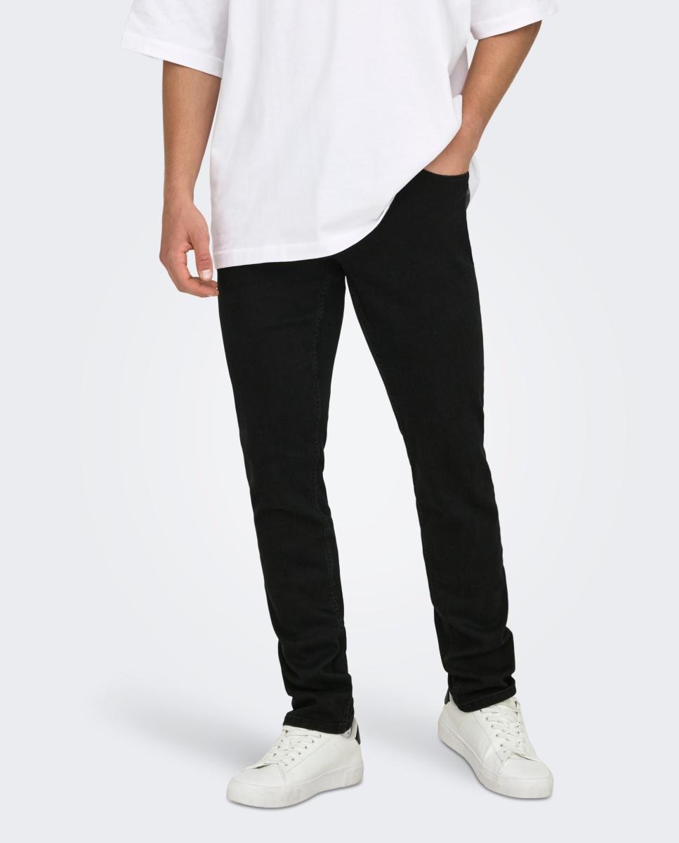 Jeans Slim Fit Preto-2