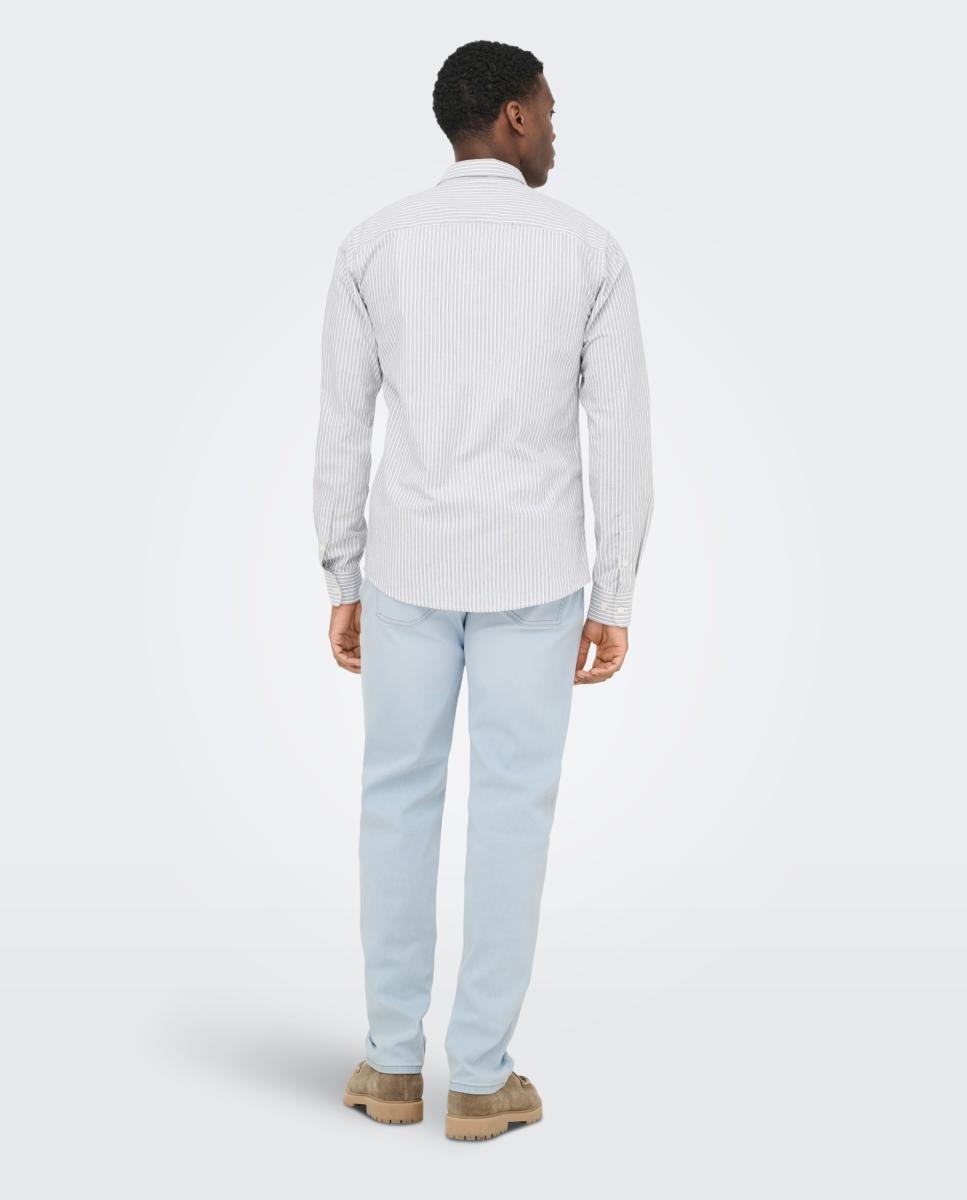 Pantalón vaquero de hombre regular fit - Only & Sons - Azul claro Azul claro-3