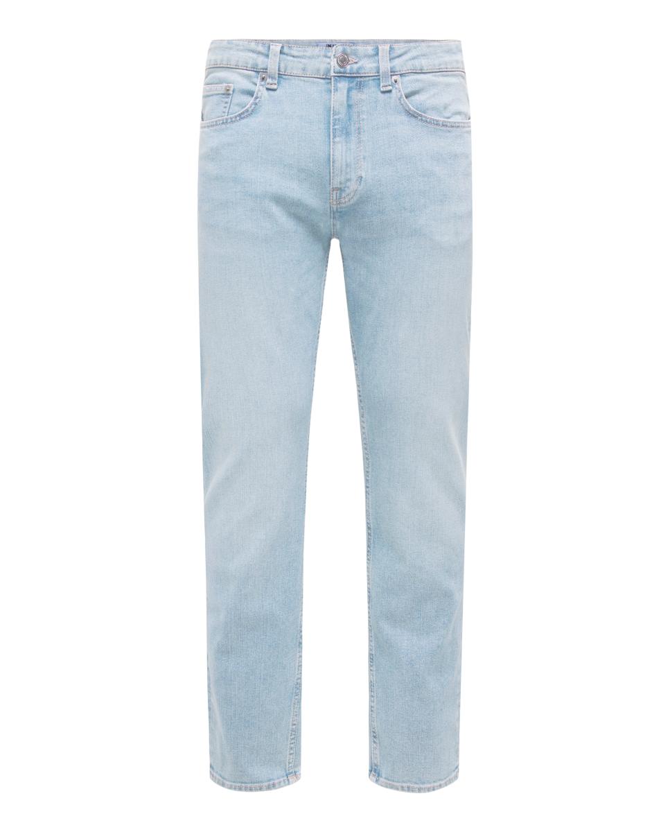 Pantalón vaquero de hombre regular fit - Only & Sons - Azul claro Azul claro-6