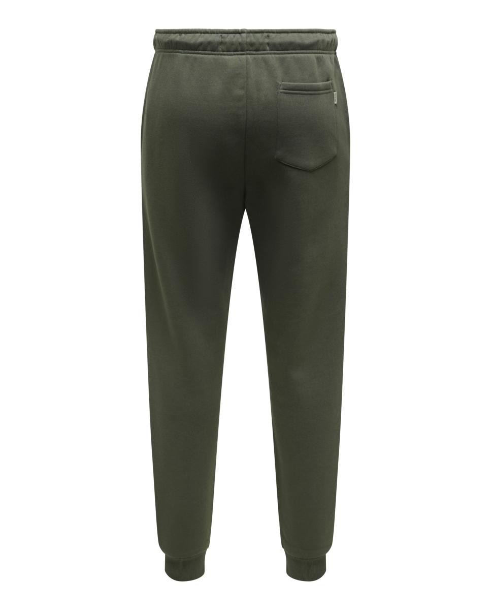 Pantalón deportivo largo de hombre tipo jogger. - Only & Sons - Verde oscuro Verde oscuro-7