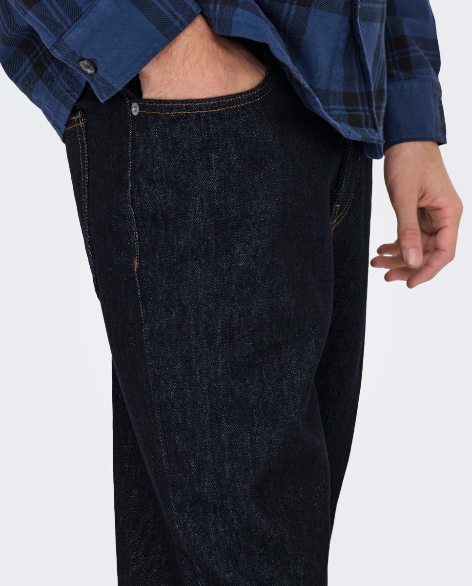 Jeans Straight Fit Azul-índigo-4