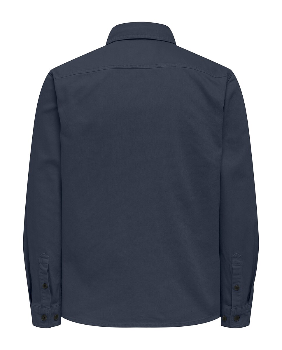 Sobrecamisa de hombre regular fit - Only & Sons - Azul Azul-2