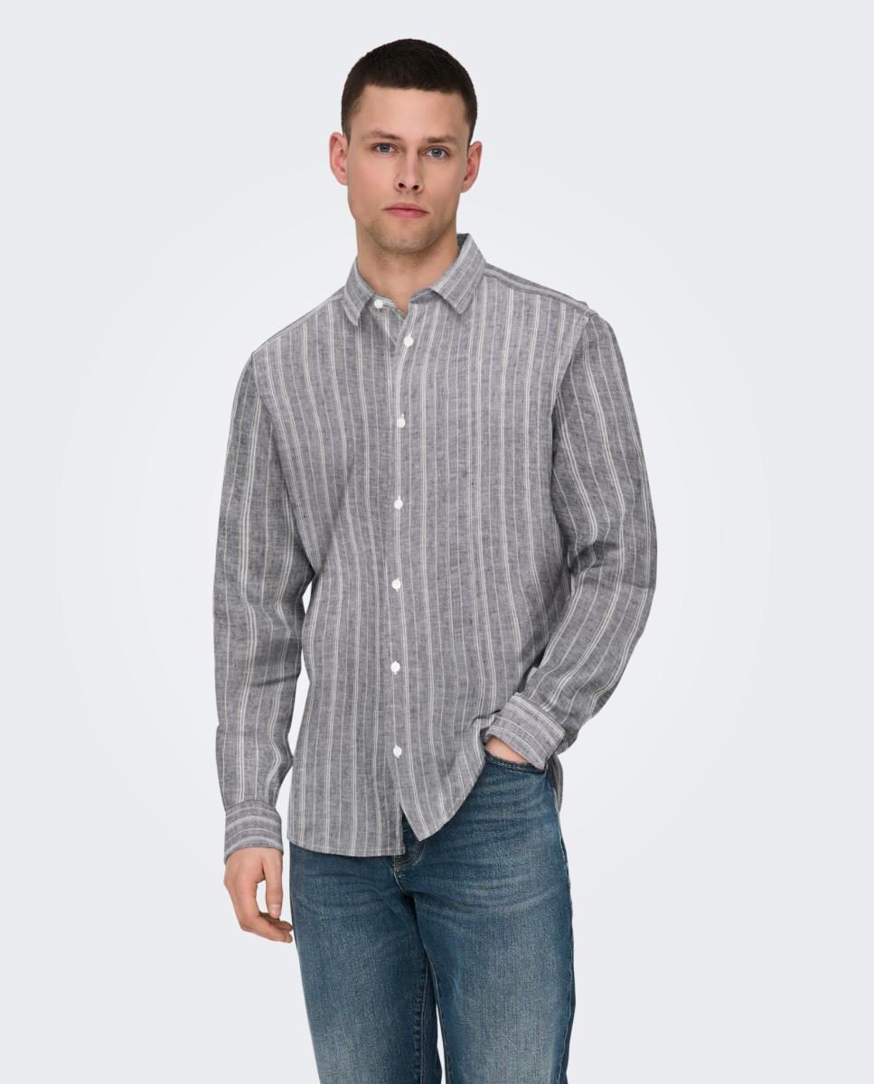 Imagem 0 de Camisa de Manga Comprida em Linho