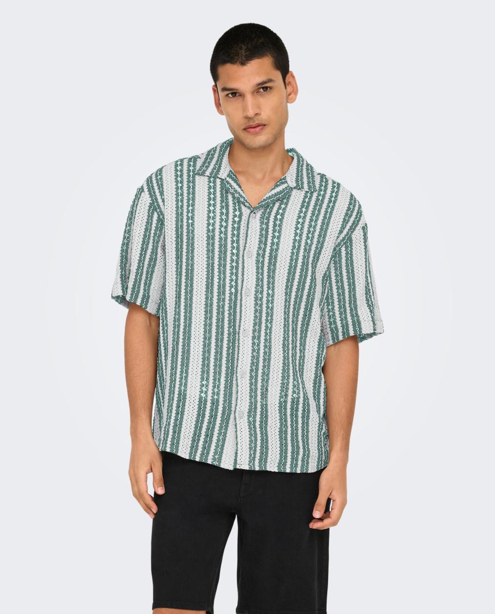 Only & Sons - Camisa de punto de hombre regular fit.