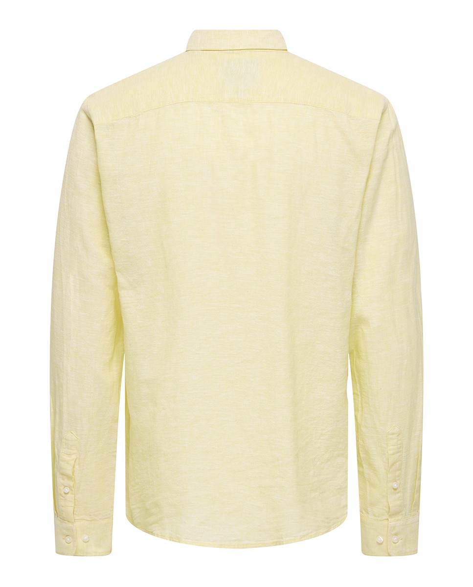 Camisa de Linho Amarelo-4