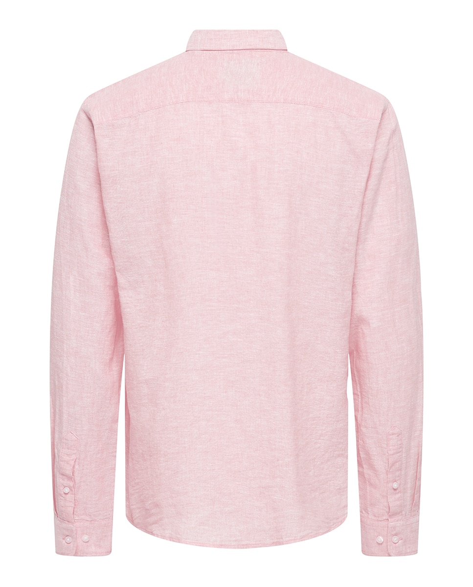 Camisa de Linho Rosa-3
