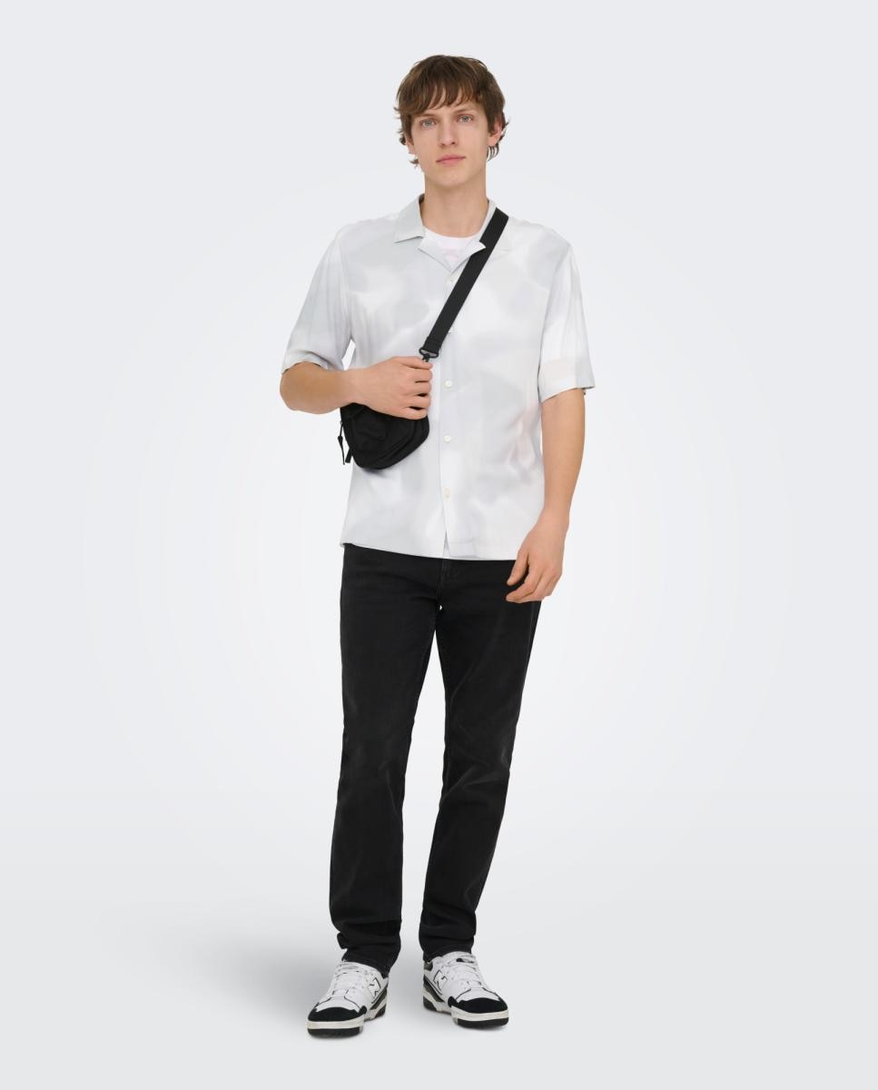 Imagem 0 de Camisa de Viscose com Manga Curta