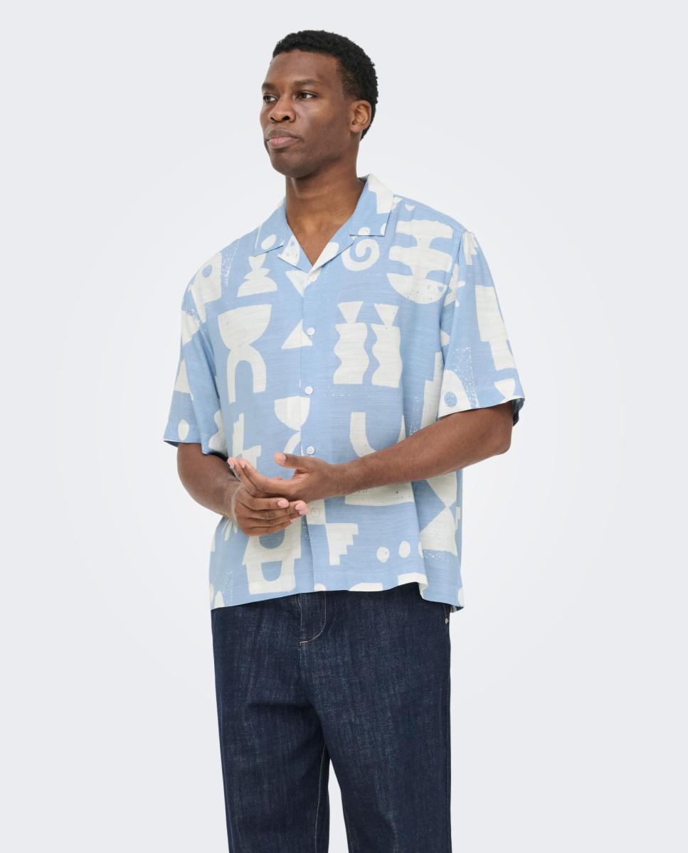 Imagem 0 de Camisa de Manga Curta em Linho