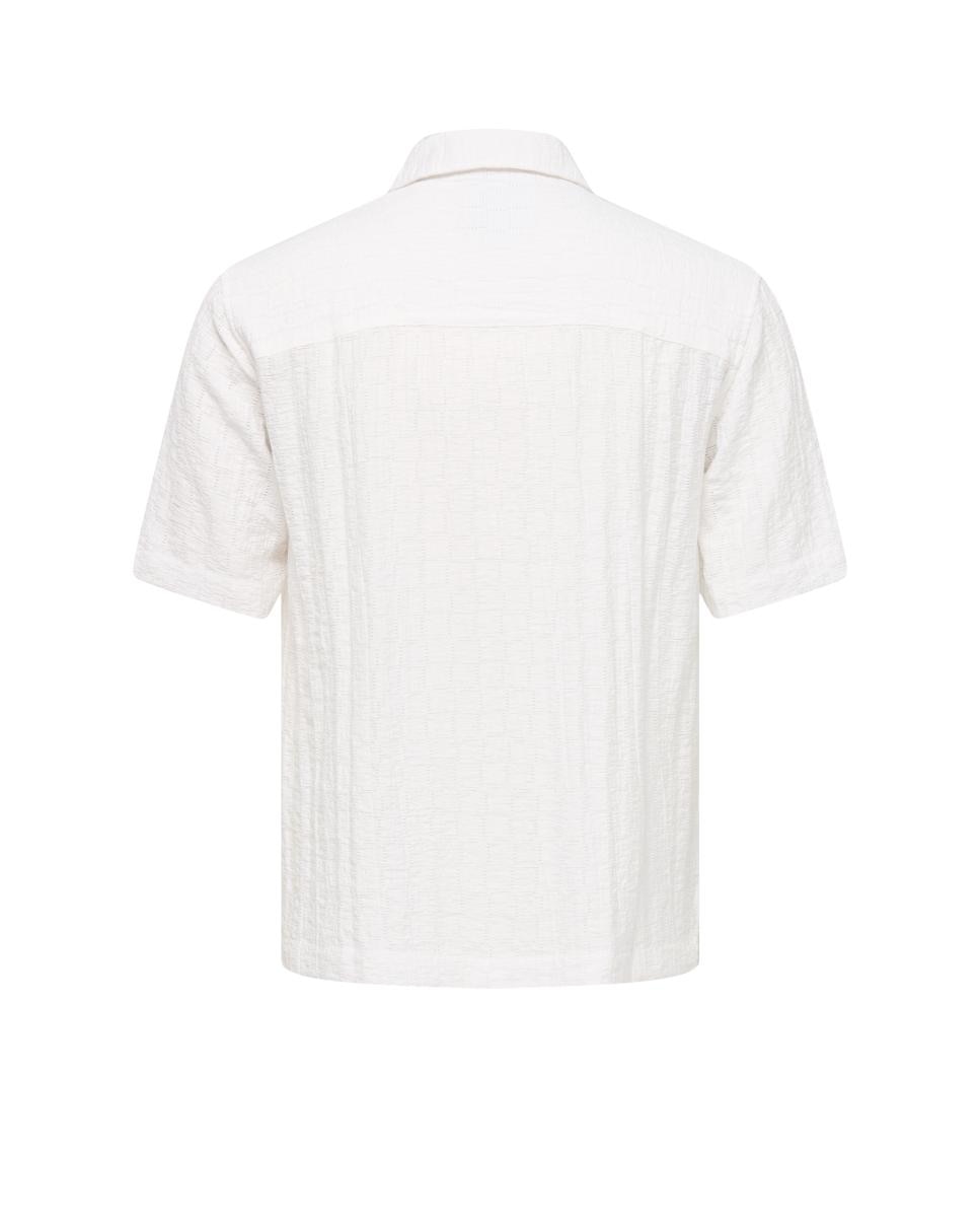 Camisa de viscosa de manga corta de hombre - Only & Sons - Blanco Blanco-5