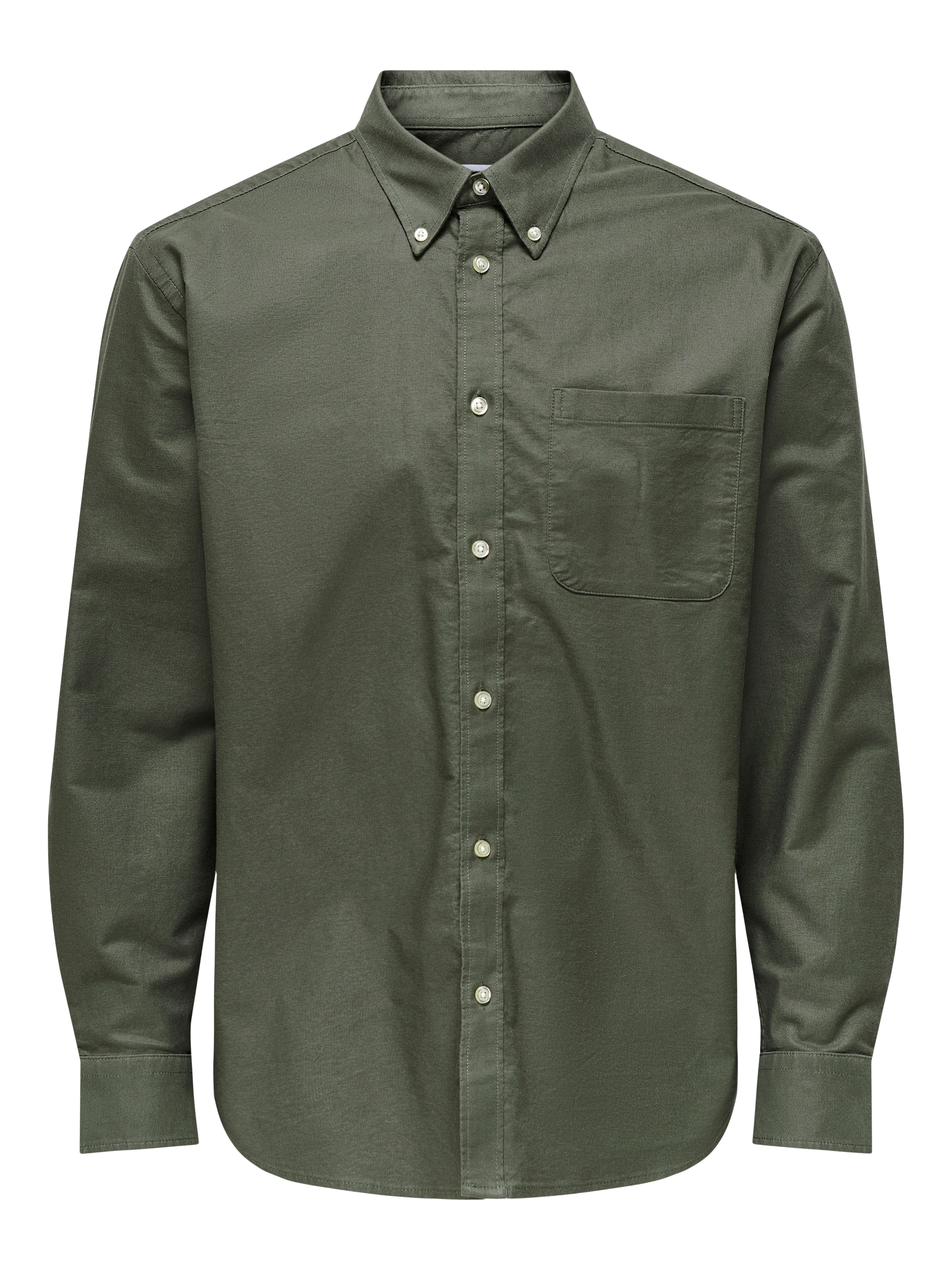 Camisa Oxford Verde-escuro-5