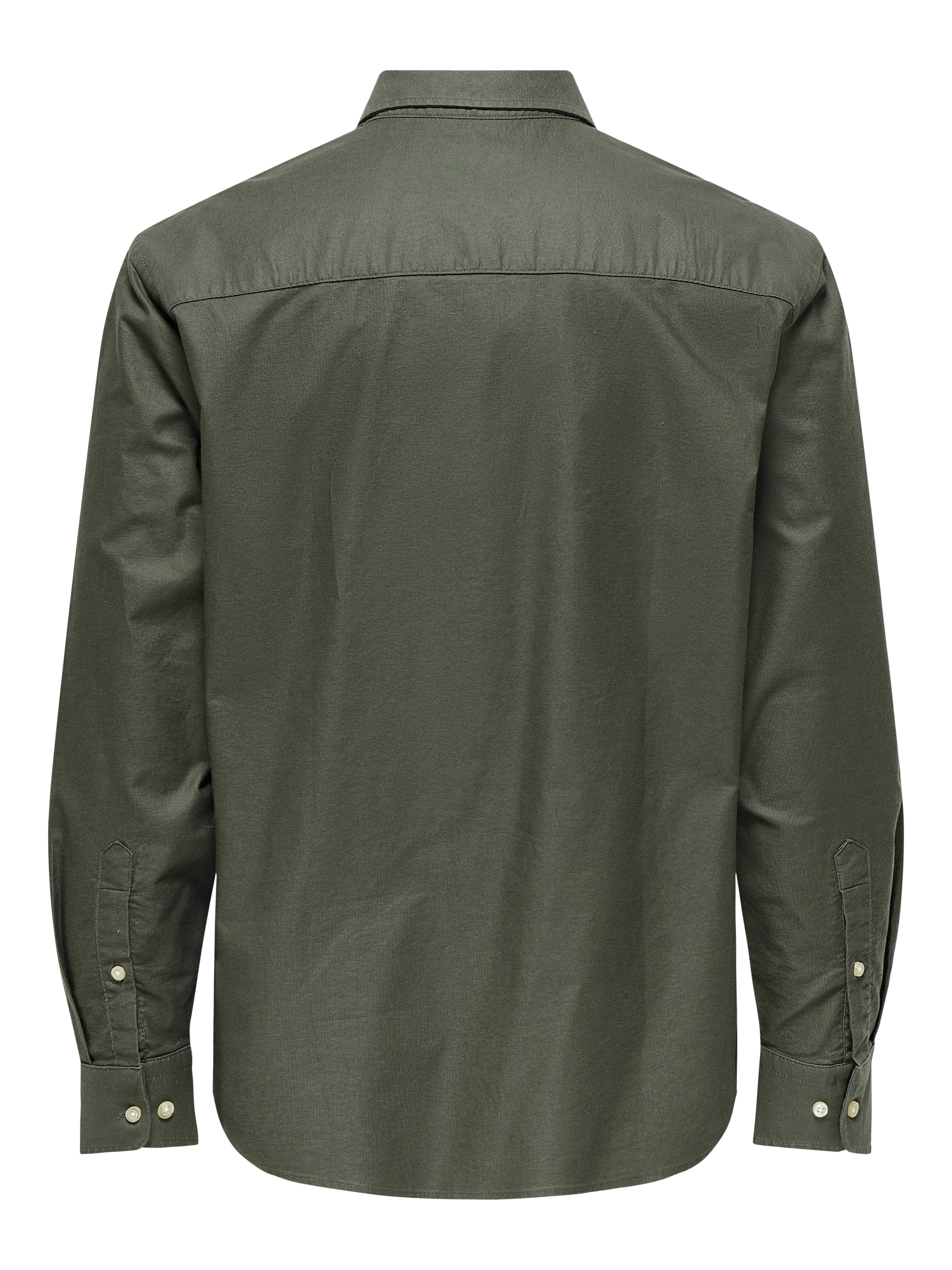 Camisa Oxford Verde-escuro-6