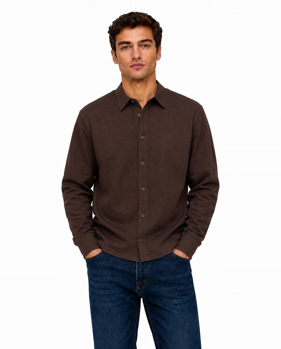 Imagem 0 de Camisa de Homem com Fecho de Botões e Gola Clássica