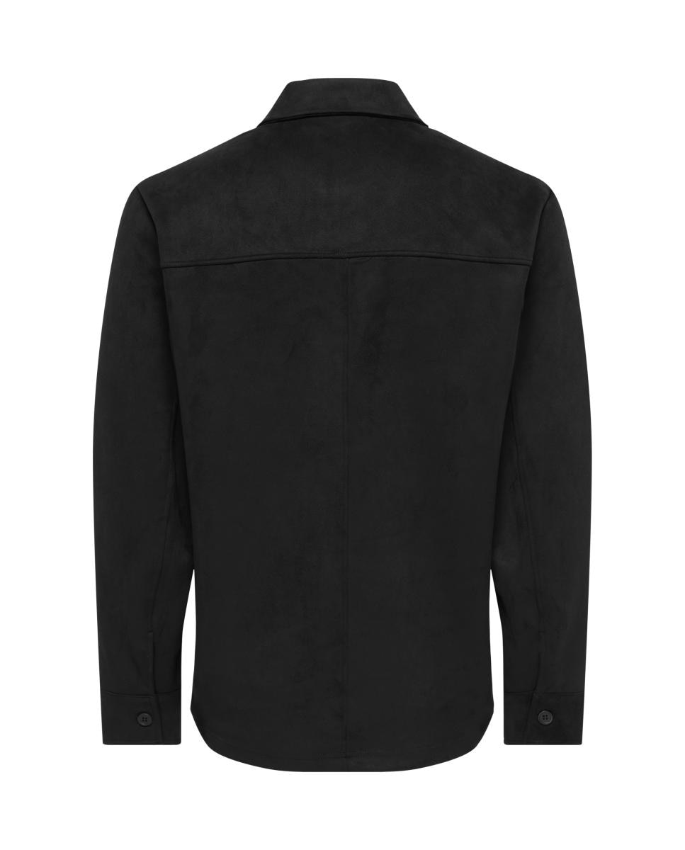Sobrecamisa de hombre con bolsillos frontales - Only & Sons - Negro Negro-4