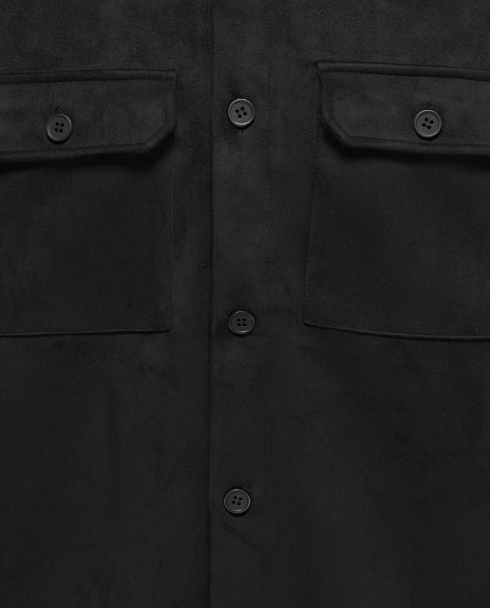 Sobrecamisa de hombre con bolsillos frontales - Only & Sons - Negro Negro-5