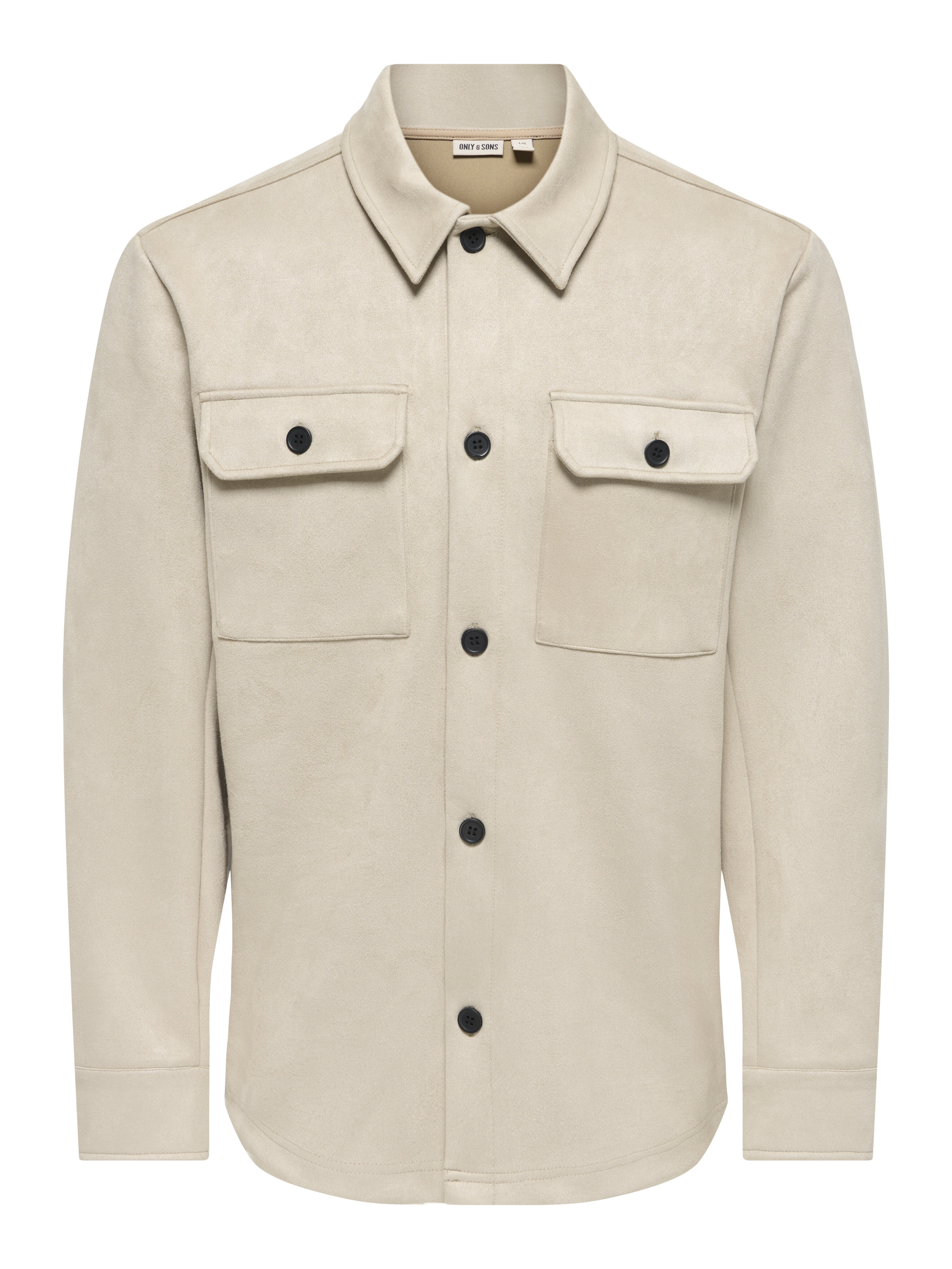 Sobrecamisa de hombre con bolsillos frontales - Only & Sons - Beige Beige-3