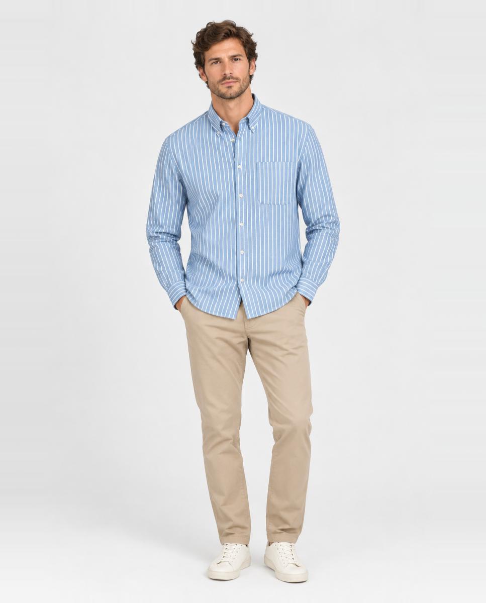 Camisa oxford de hombre - Only & Sons - Azul claro Azul claro-1