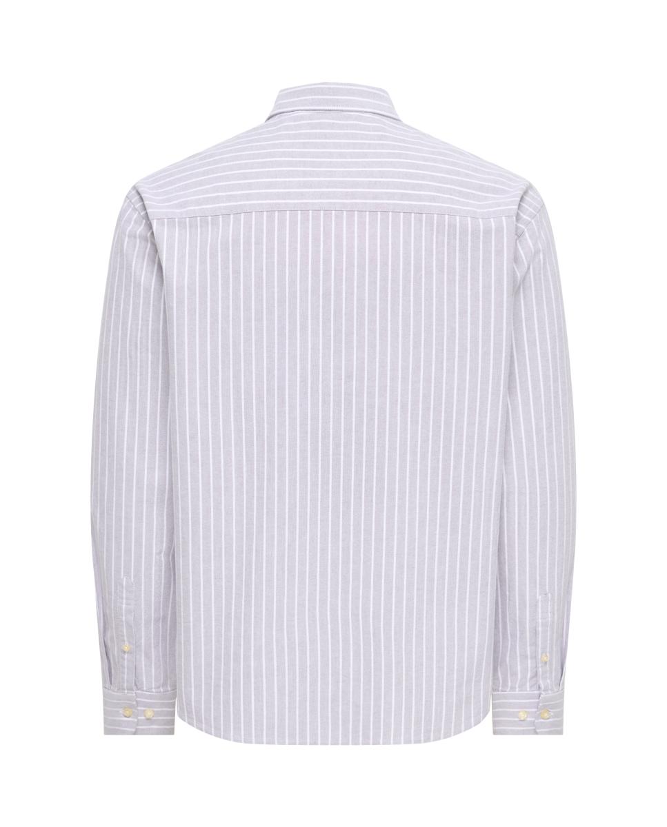 Camisa oxford de hombre - Only & Sons - Morado Morado-4