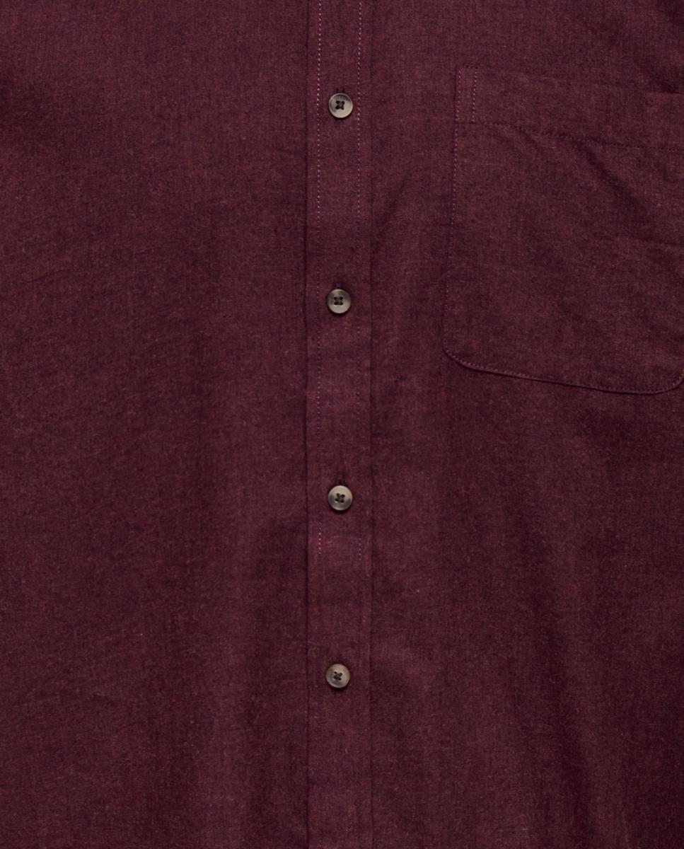Camisa de hombre con cuello clásico y bolsillo frontal - Only & Sons - Burdeos Burdeos-5