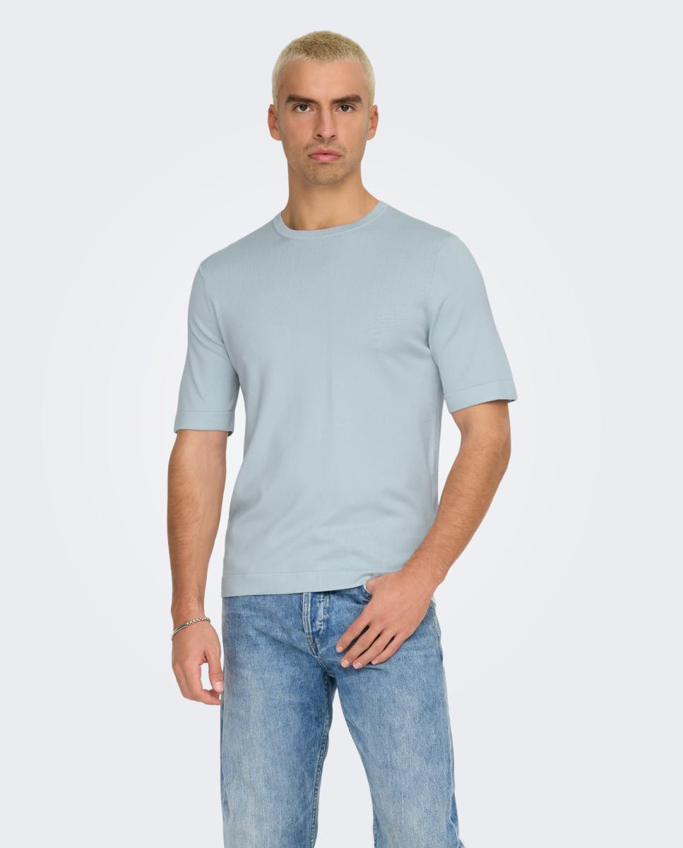 Imagem 0 de T-shirt de Malha com Manga Curta