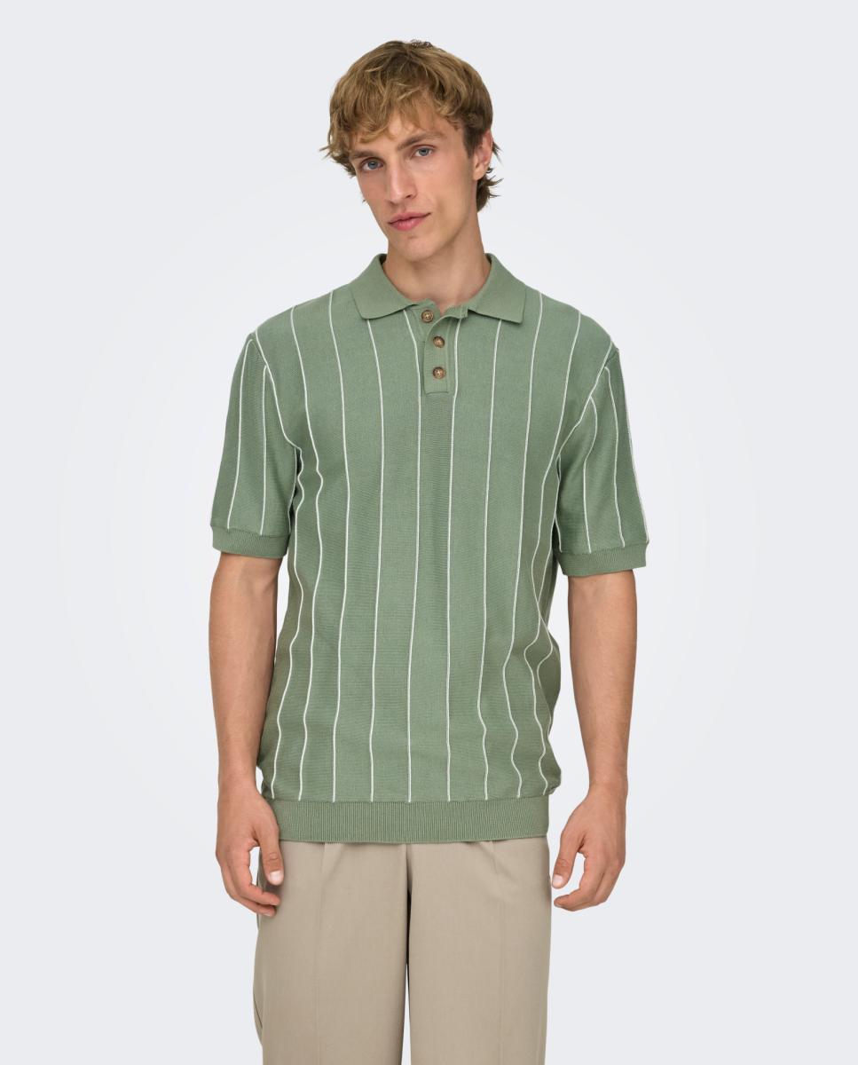 Imagem 0 de Polo de Malha Regular Fit com Manga Curta