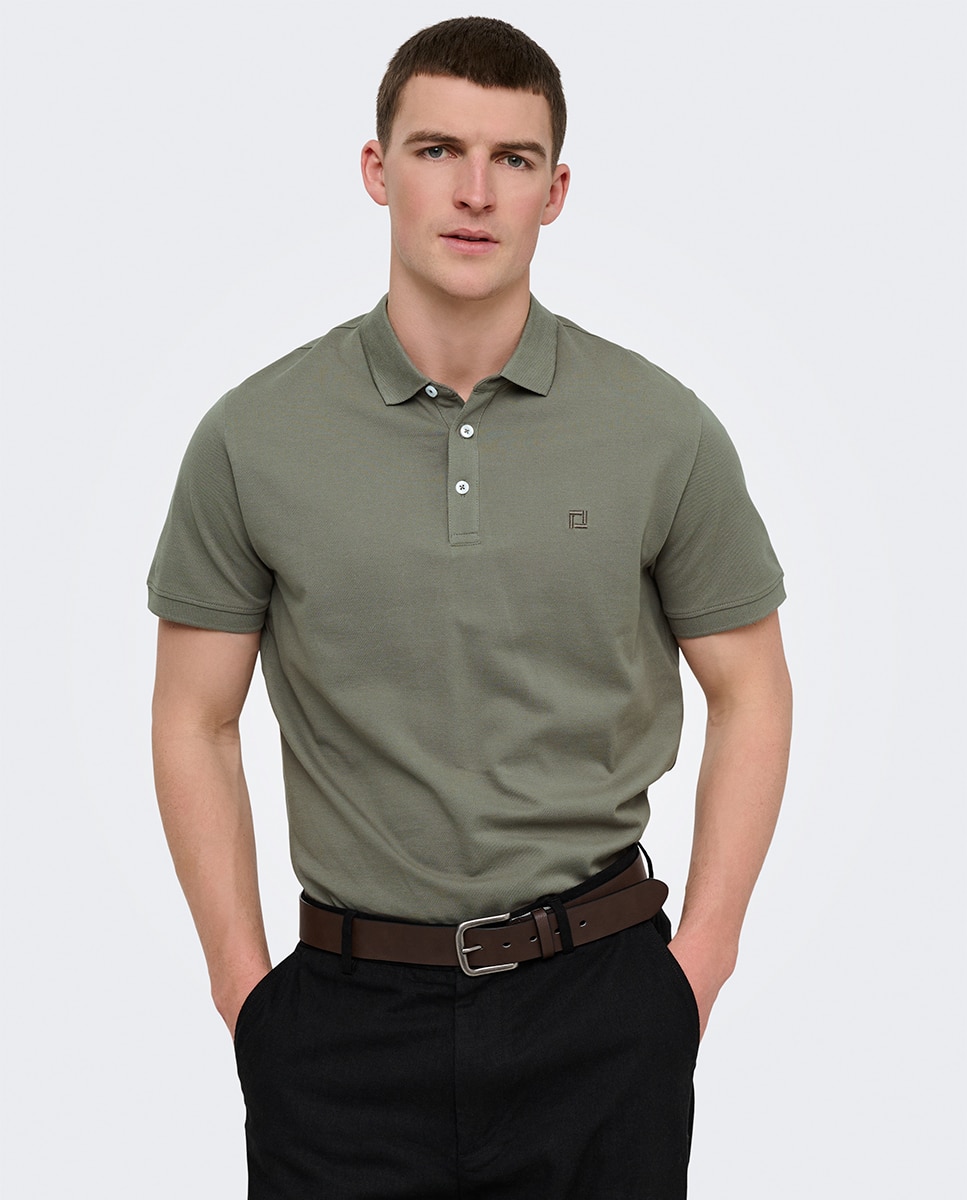 Imagem 0 de Polo Piqué Regular Fit com Manga Curta