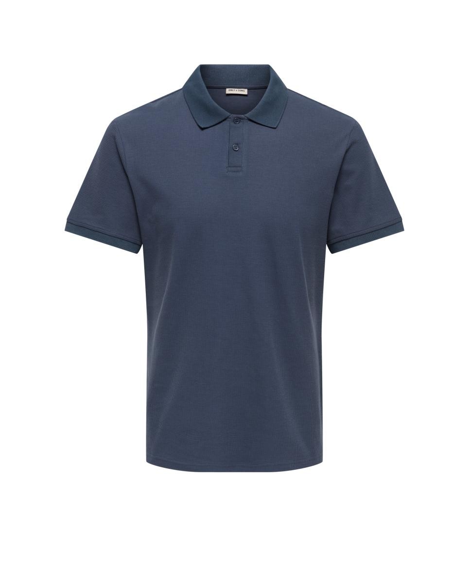 Polo de manga corta de hombre - Only & Sons - Azul Azul-3