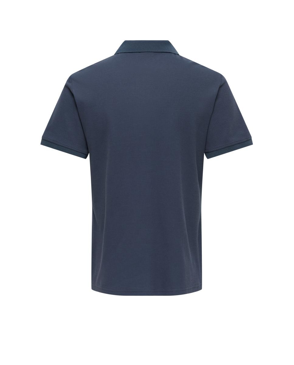 Polo de manga corta de hombre - Only & Sons - Azul Azul-4