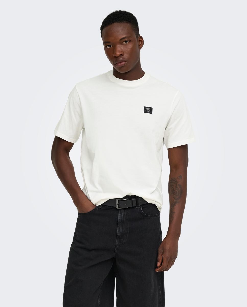 T-shirt Regular Fit Branco-1