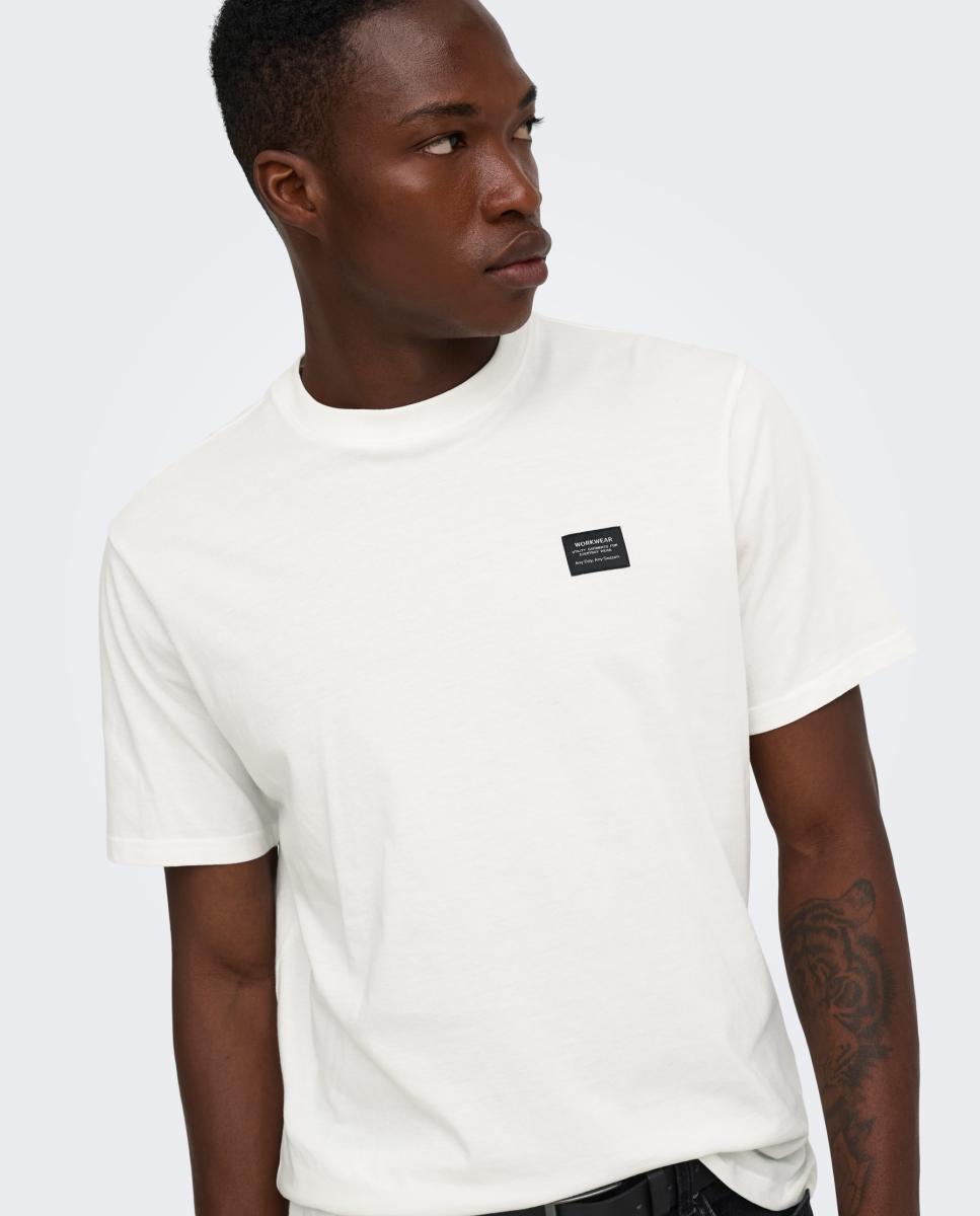 T-shirt Regular Fit Branco-2