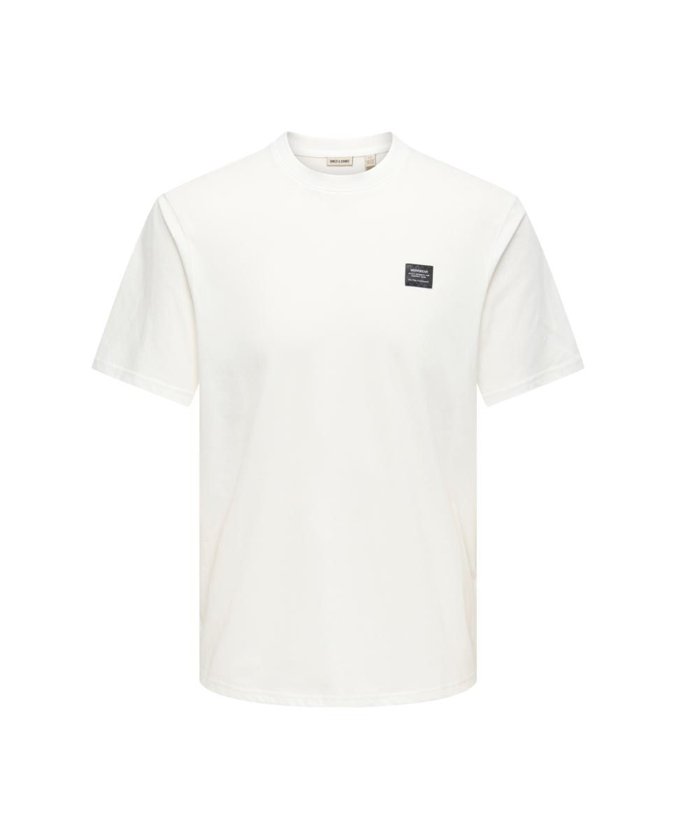 T-shirt Regular Fit Branco-3
