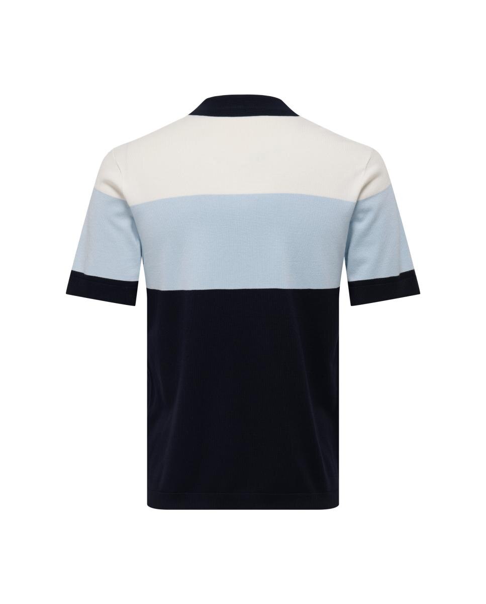 Polo de hombre de punto color block - Only & Sons - Negro Negro-4