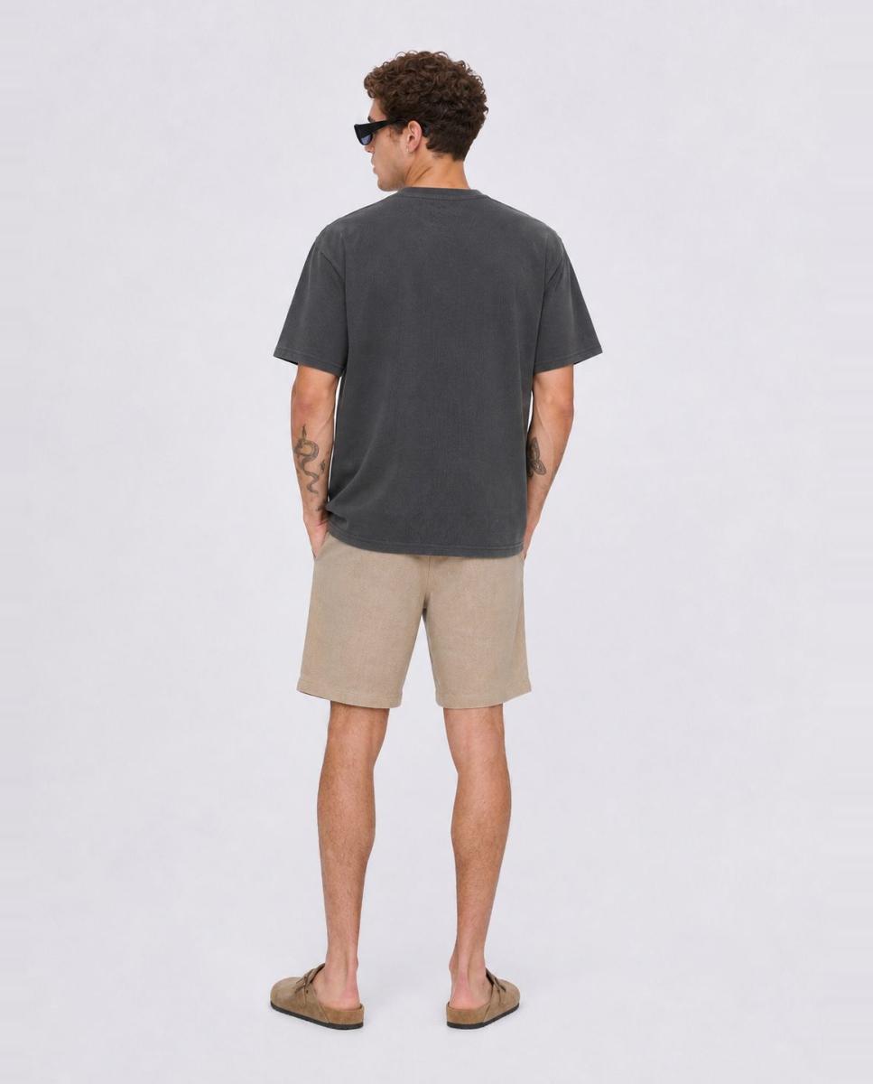 Camiseta de hombre con print frontal y cuello redondo - Only & Sons - Gris Gris-2