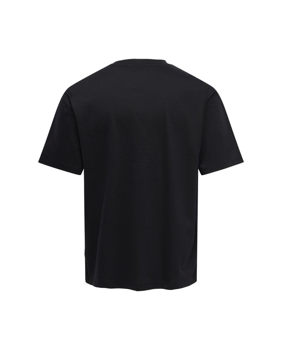 Camiseta de hombre con print delantero - Only & Sons - Gris Gris-5