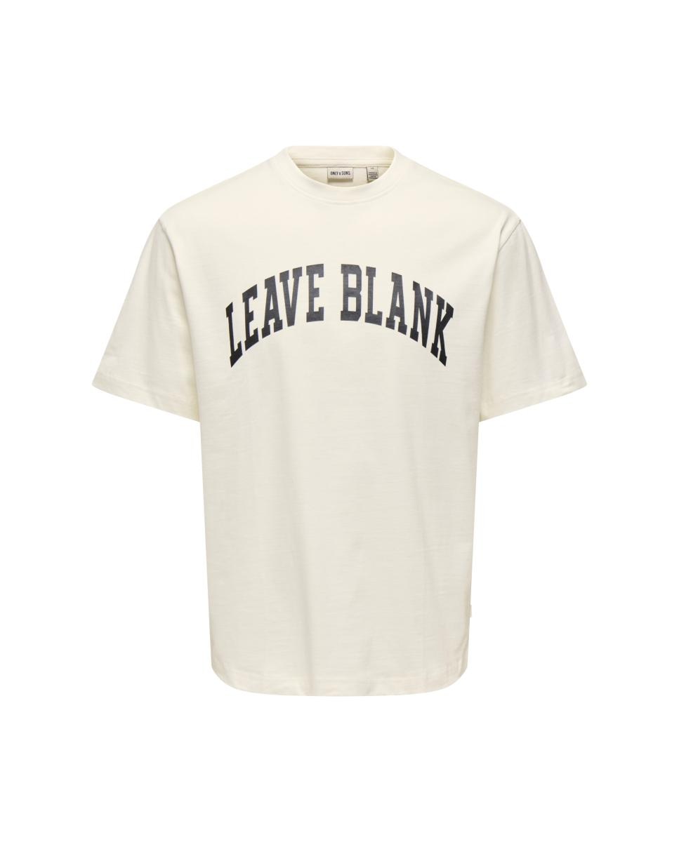 T-shirt com Estampado à Frente Branco-3