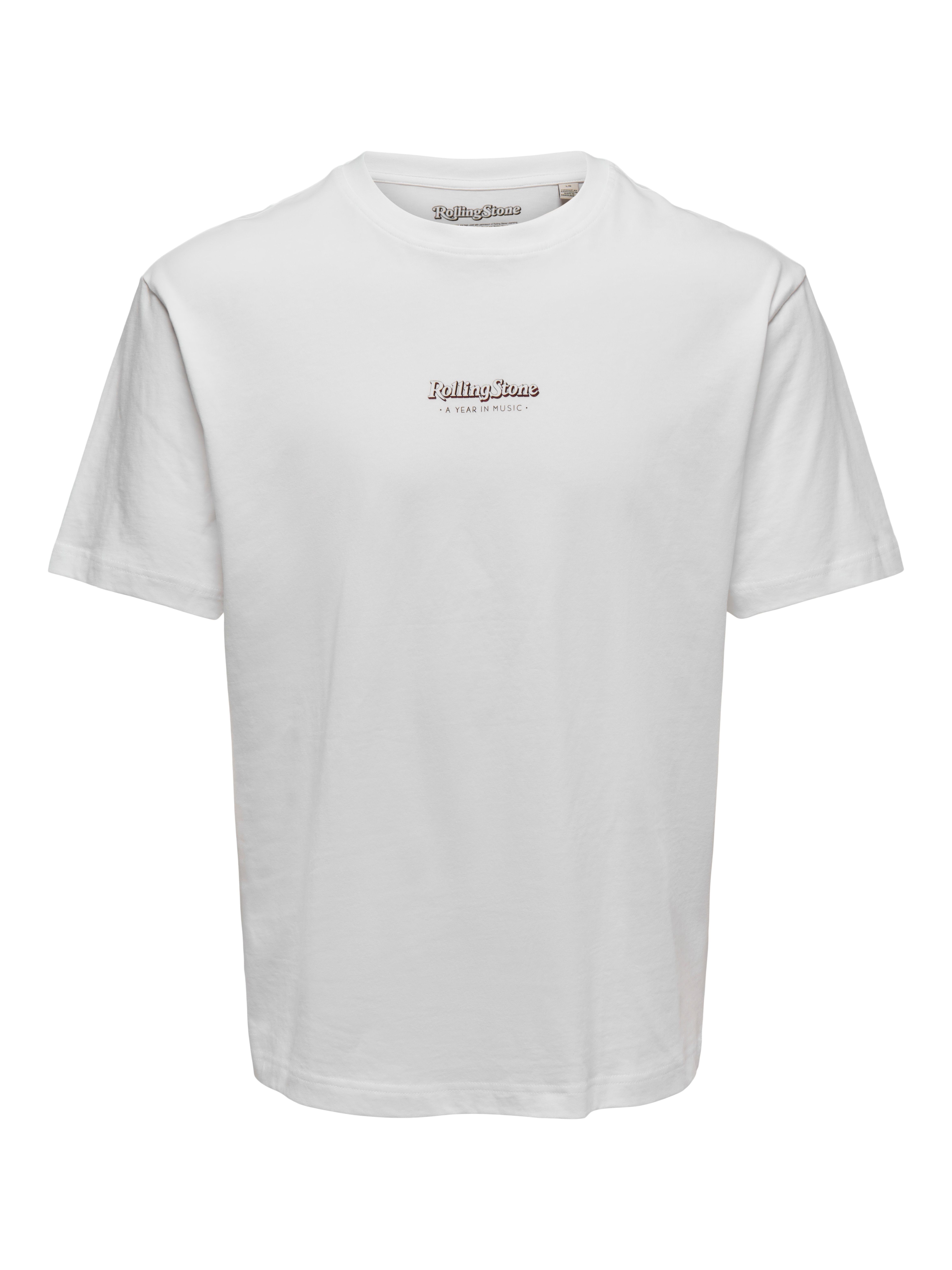 T-shirt de Homem Licensed dos Rolling Stones Branco-4