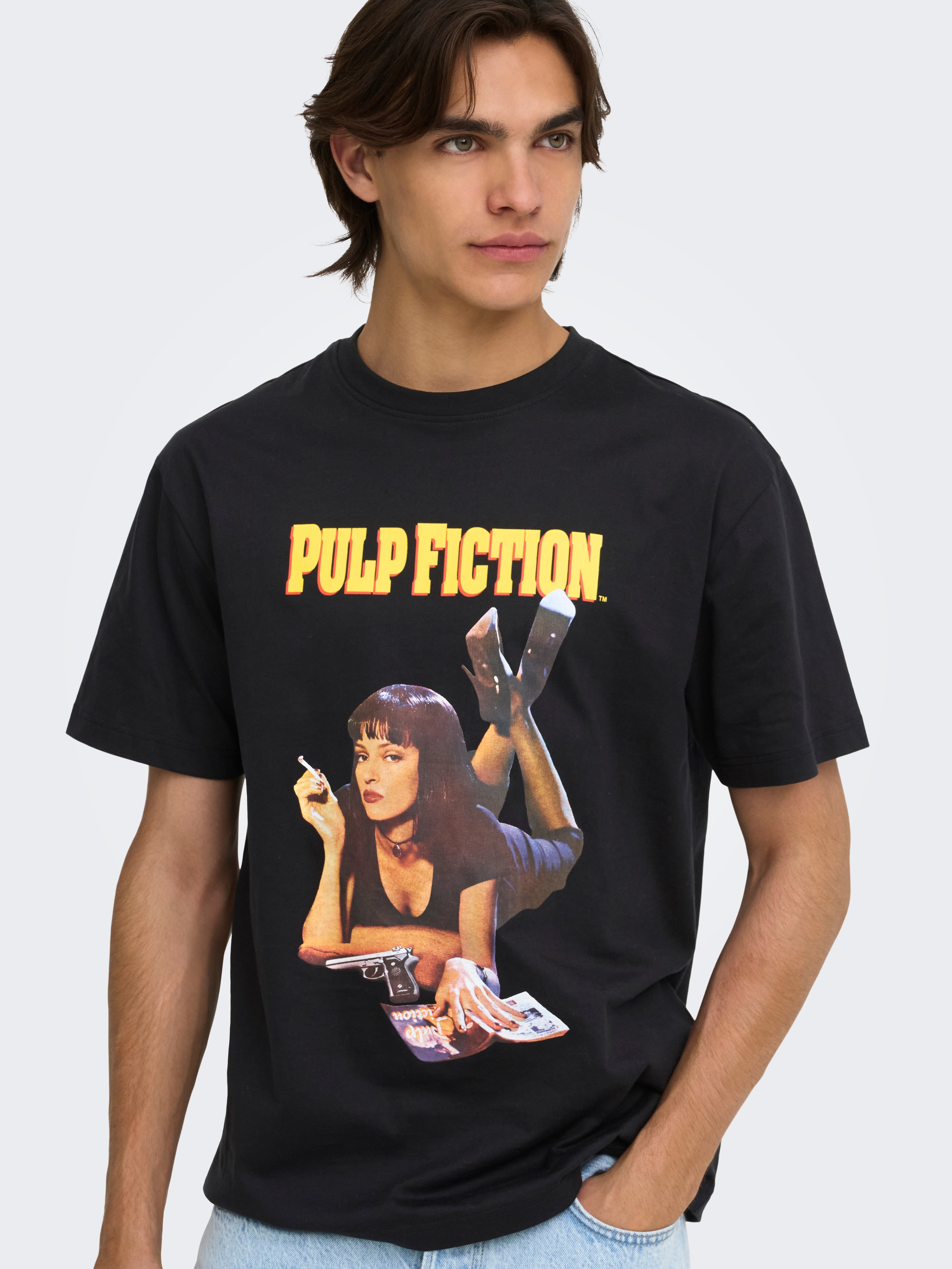 T-shirt Licensed de Pulp Fiction Preto-3