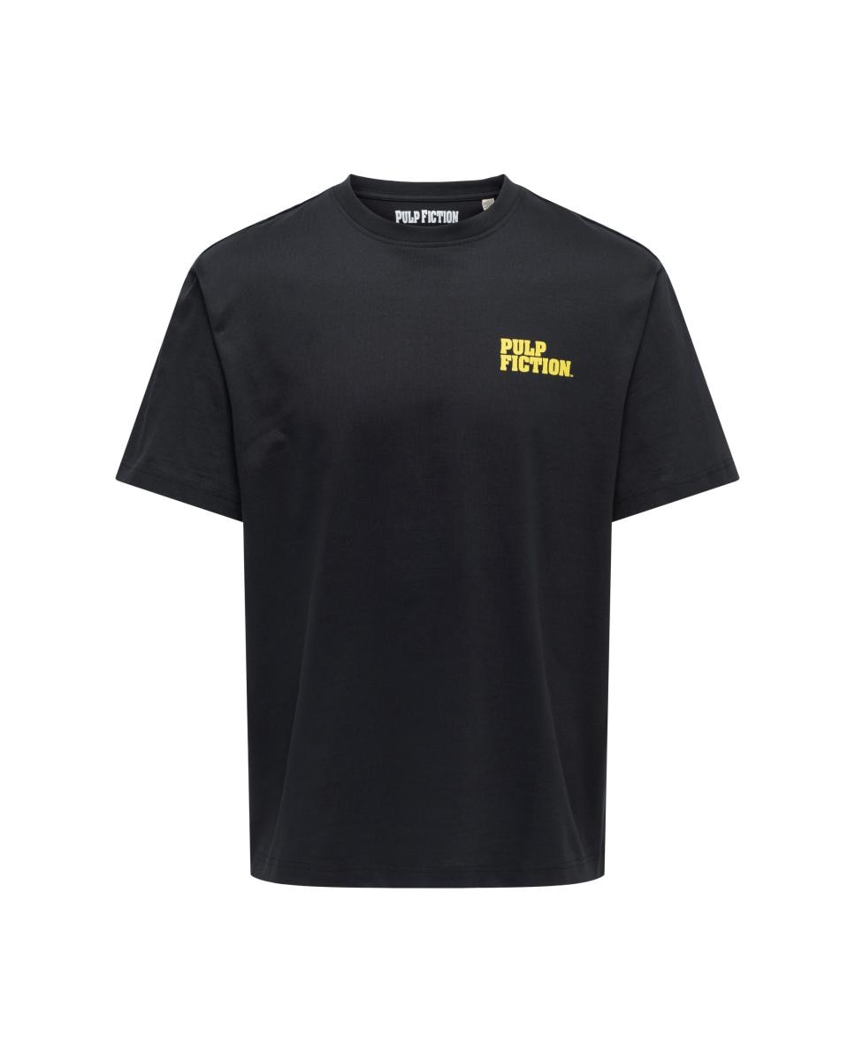Camiseta con licencia de pulp fiction - Only & Sons - Negro Negro-5
