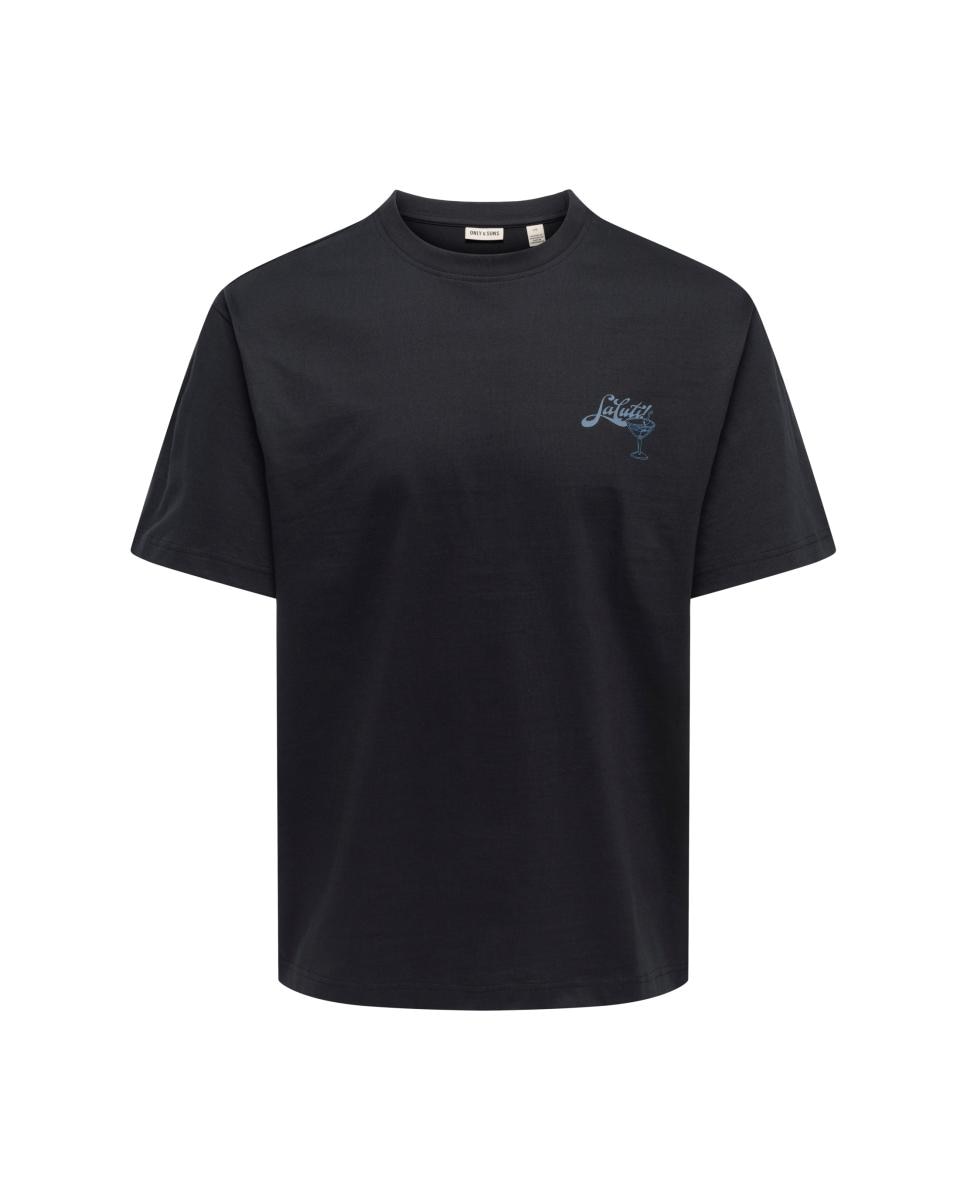 Imagem 0 de T-shirt com Decote Redondo e Detalhe na Frente