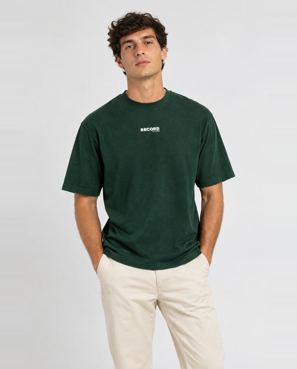 Imagen 0 de Camiseta de hombre manga corta. Relaxed fit. 100% Algodón orgánico. Verde