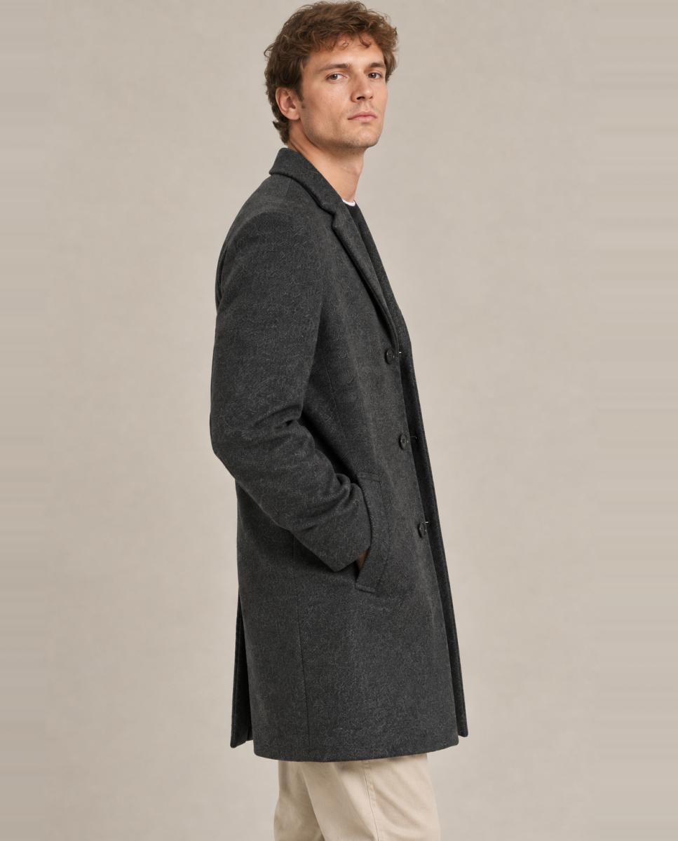 Abrigo de hombre de paño con corte clásico regular fit - Only & Sons - Gris Gris-3