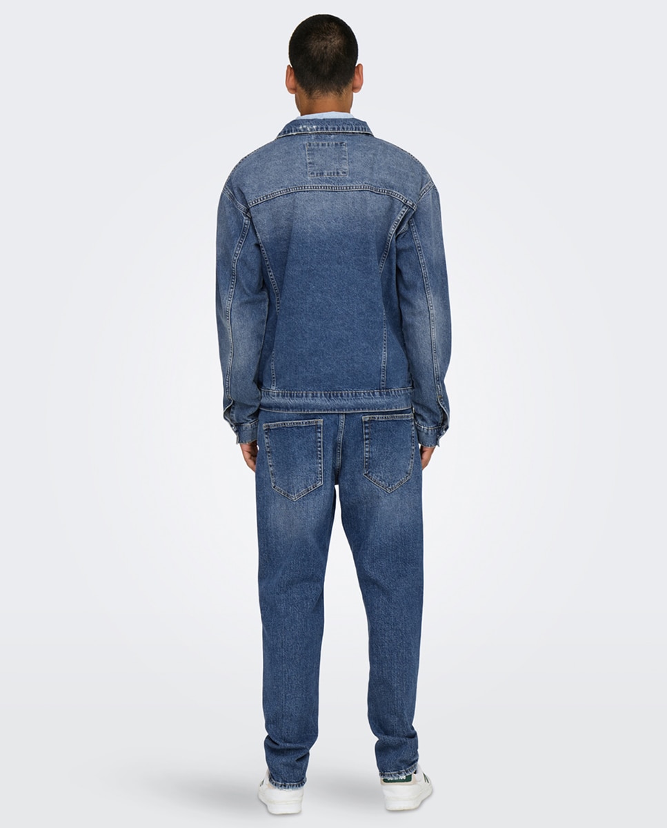 Blusão Regular Fit 100% Algodão Azul-5