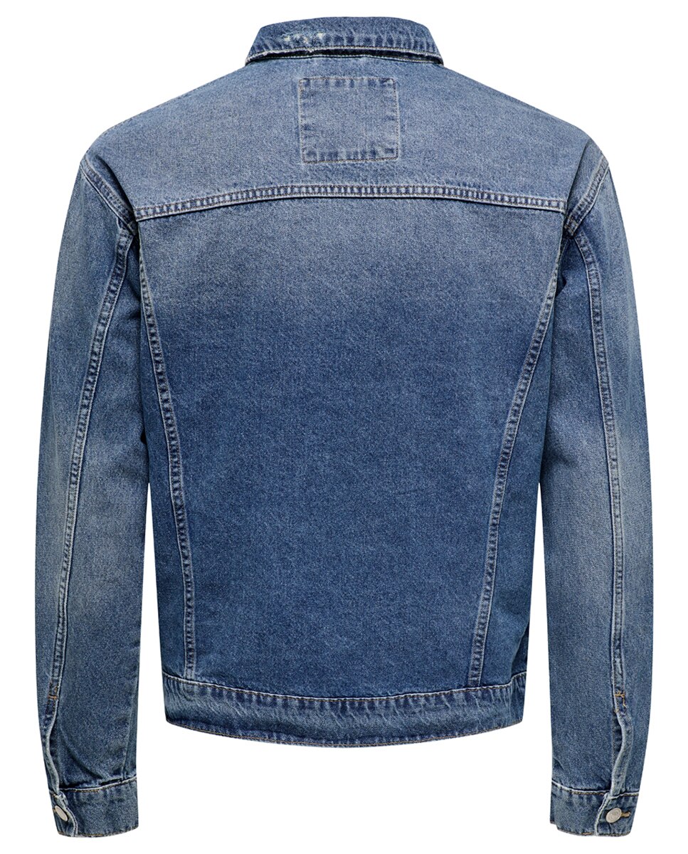Blusão Regular Fit 100% Algodão Azul-7
