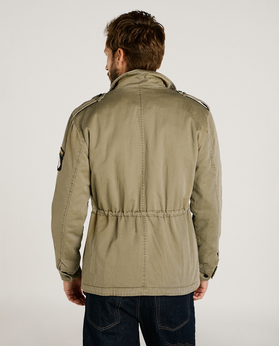 Casaco Safari 100% Algodão. Verde-2