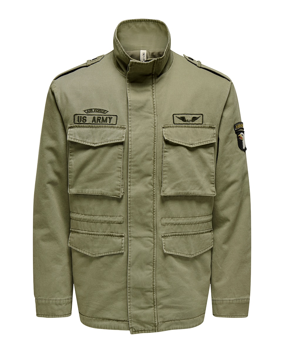 Casaco Safari 100% Algodão. Verde-4