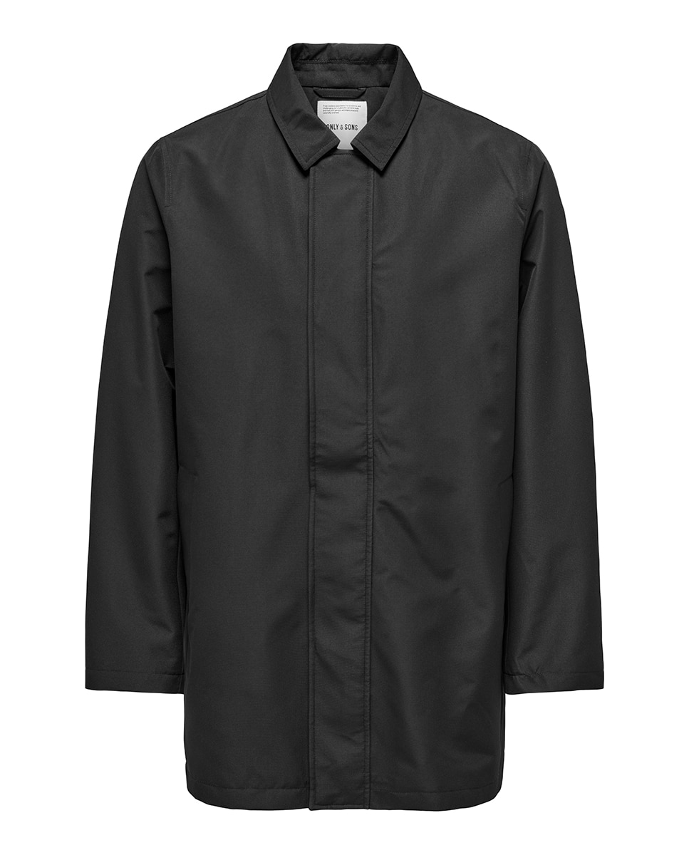 Gabardine Impermeável Regular Fit Preto-5