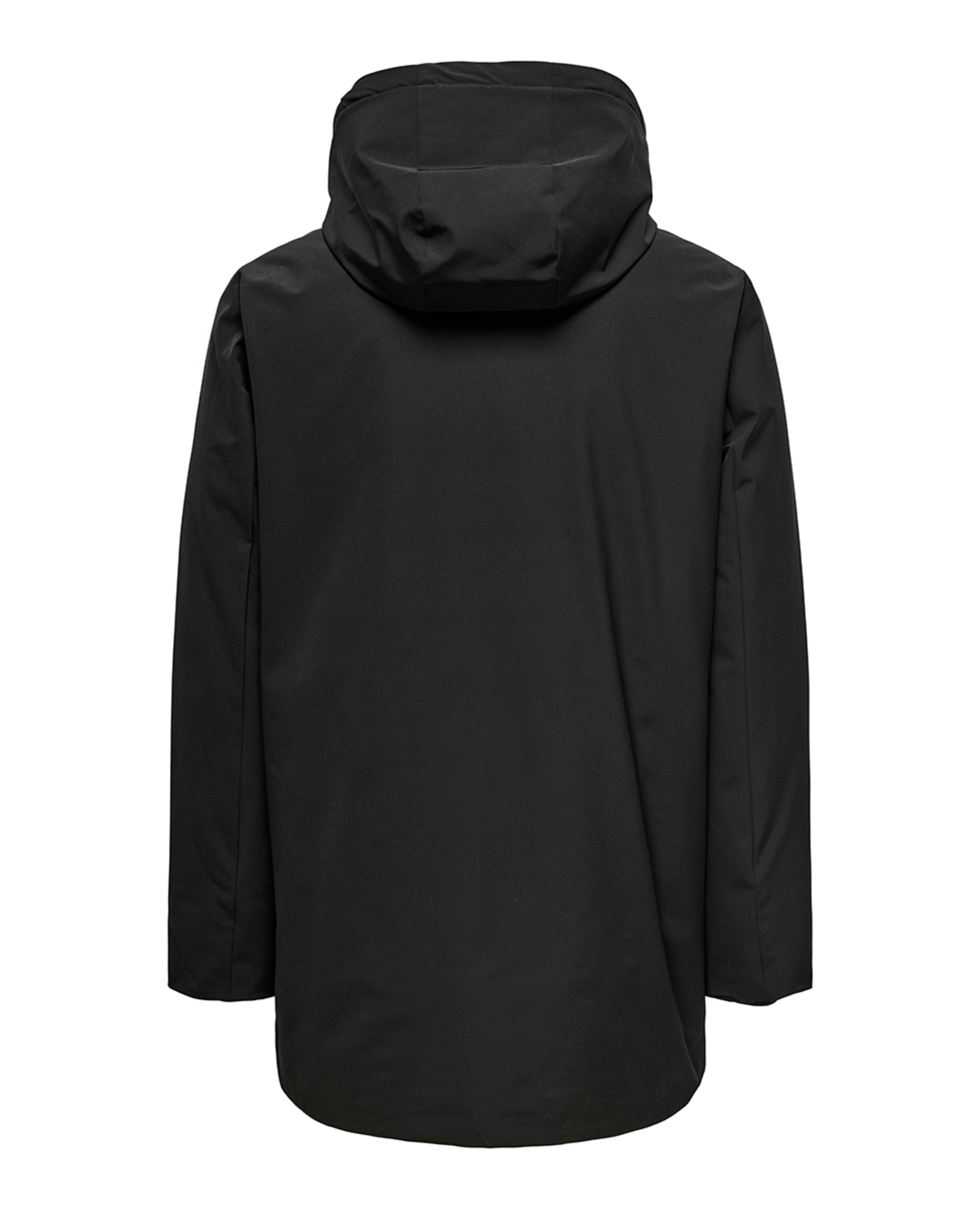Parka Regular Fit Resistente à Água Preto-6