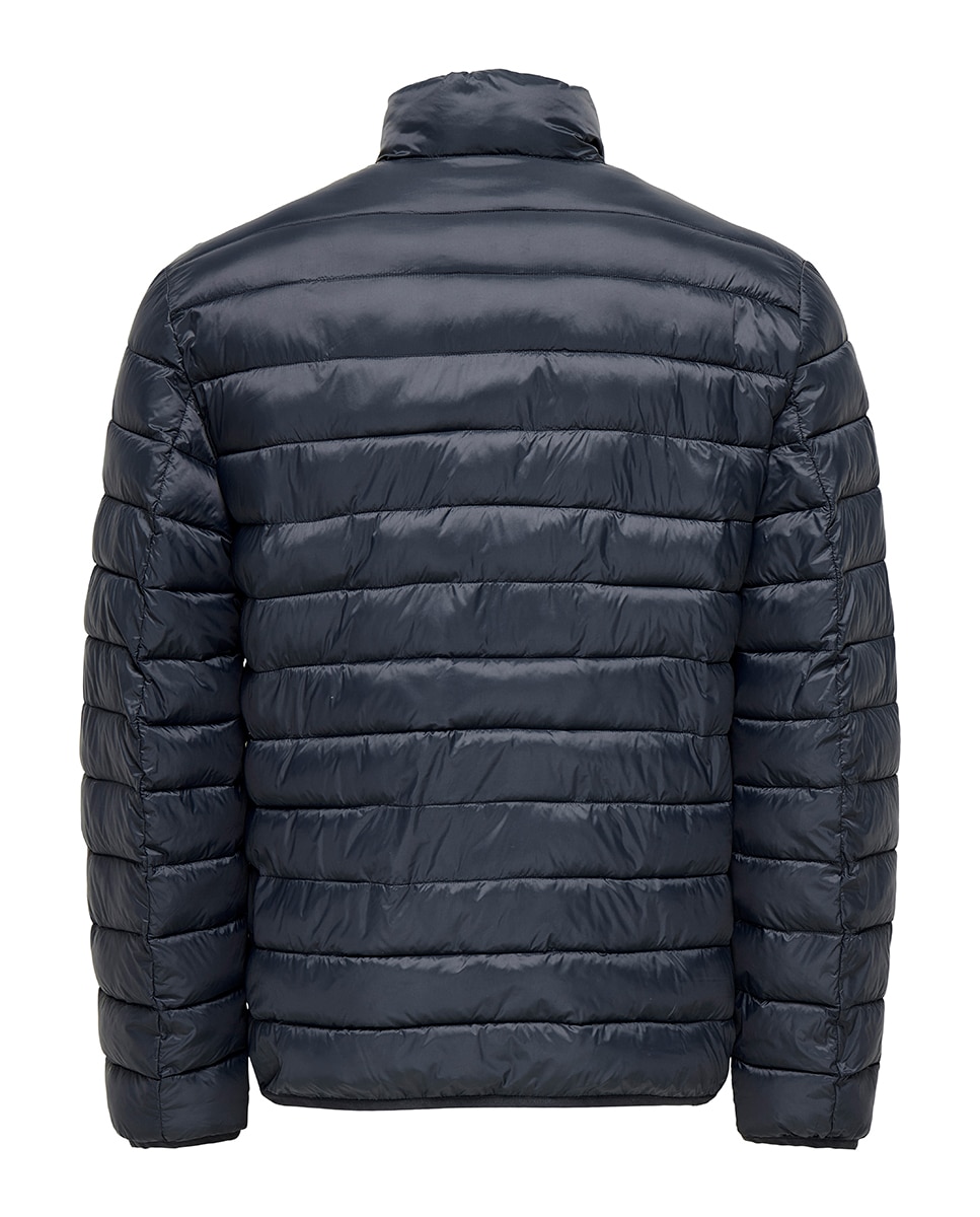 Casaco Acolchoado Regular Fit Azul-6