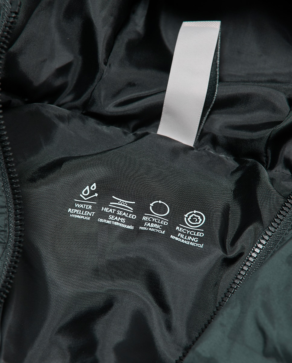 Sobretudo Acolchoado Regular Fit Preto-4