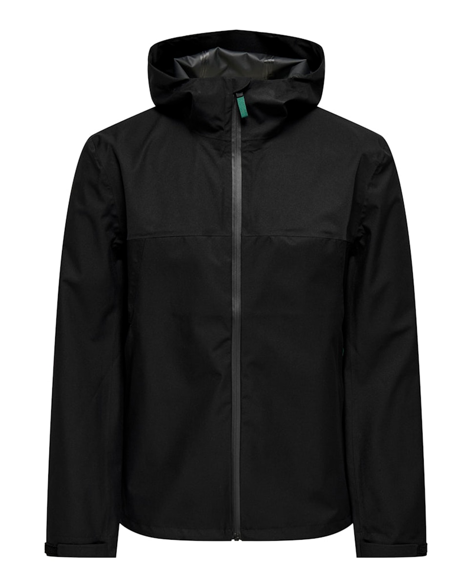 Parka Regular Fit com Capuz Preto-5